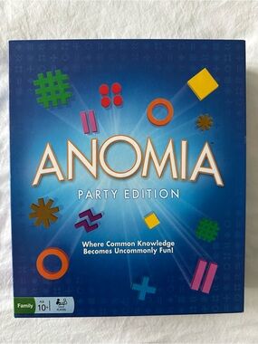 nomi Anomia Party Edition Board Game - Blue, White, Yellow, Orange